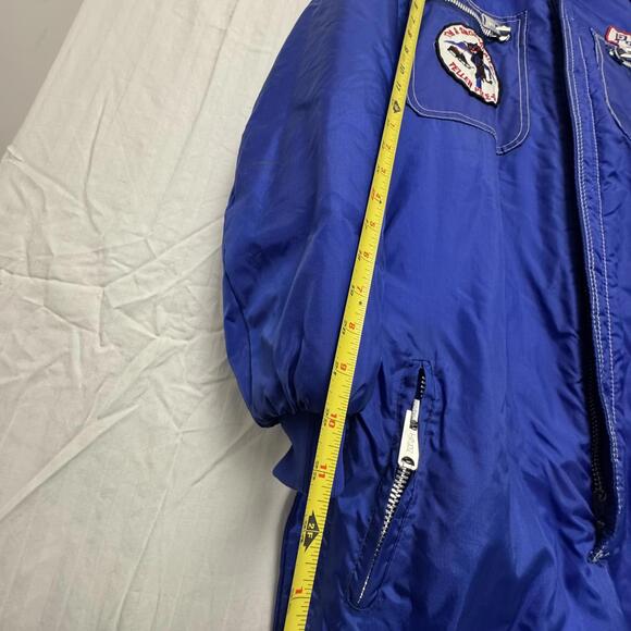 Vtg 70s 80s Polaris Men's Blue Snowmobile Suit One Piece Teller Pole-Katz - Picture 10 of 15